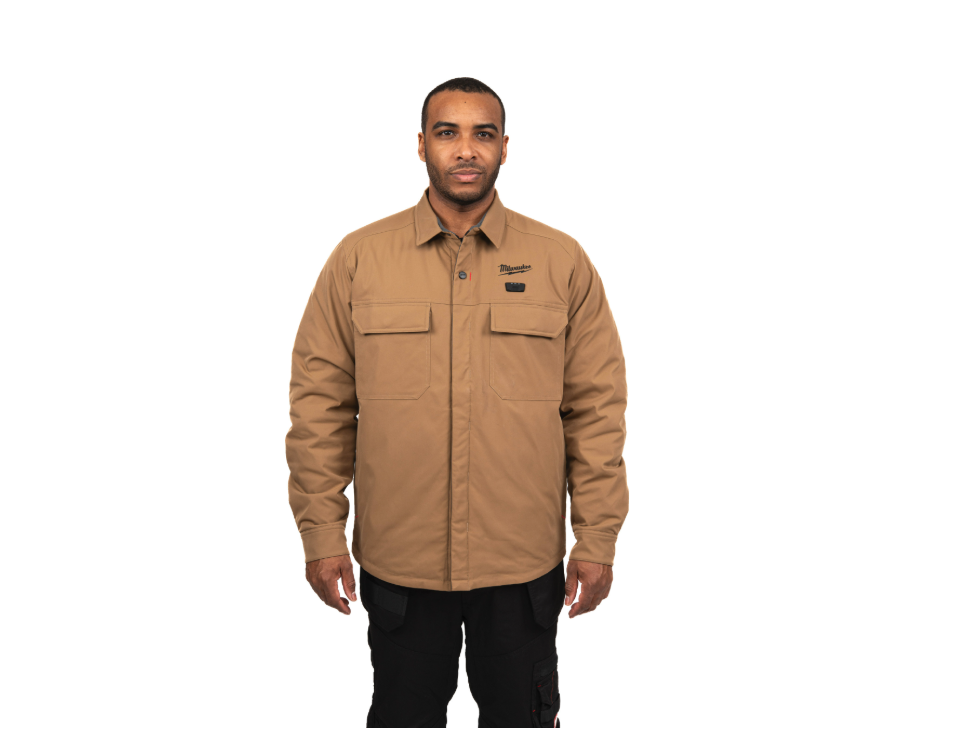 Milwaukee Akku-Heiz-Hemdjacke Beige Größe L 4932500694