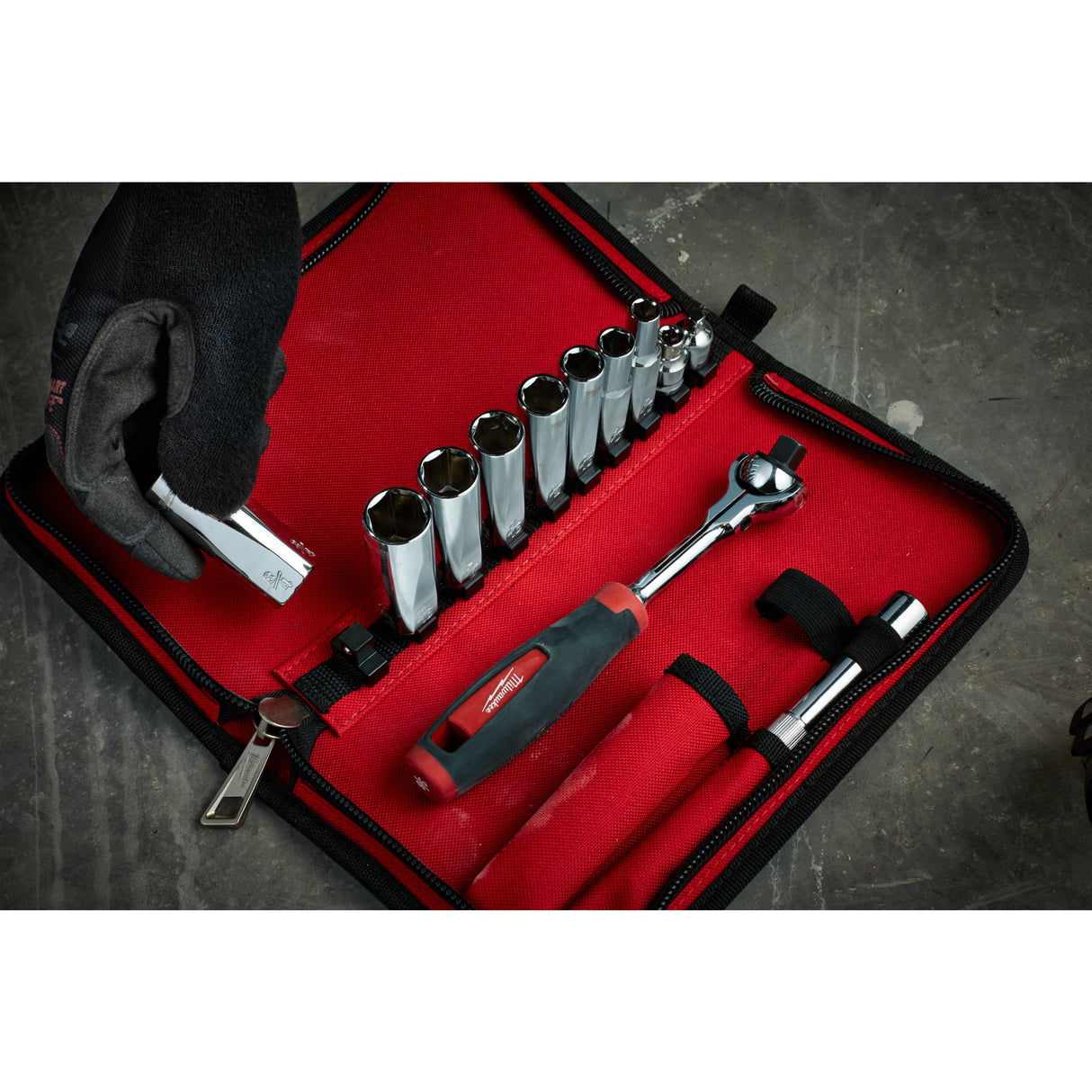 Milwaukee Ratschensatz 48229001 roteswerkzeug