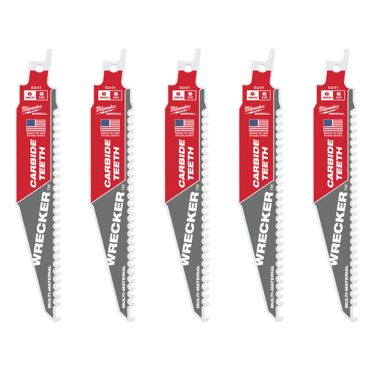 Milwaukee Säbelsägeblatt 150x6 mm WRECKER HM (5) 48475541