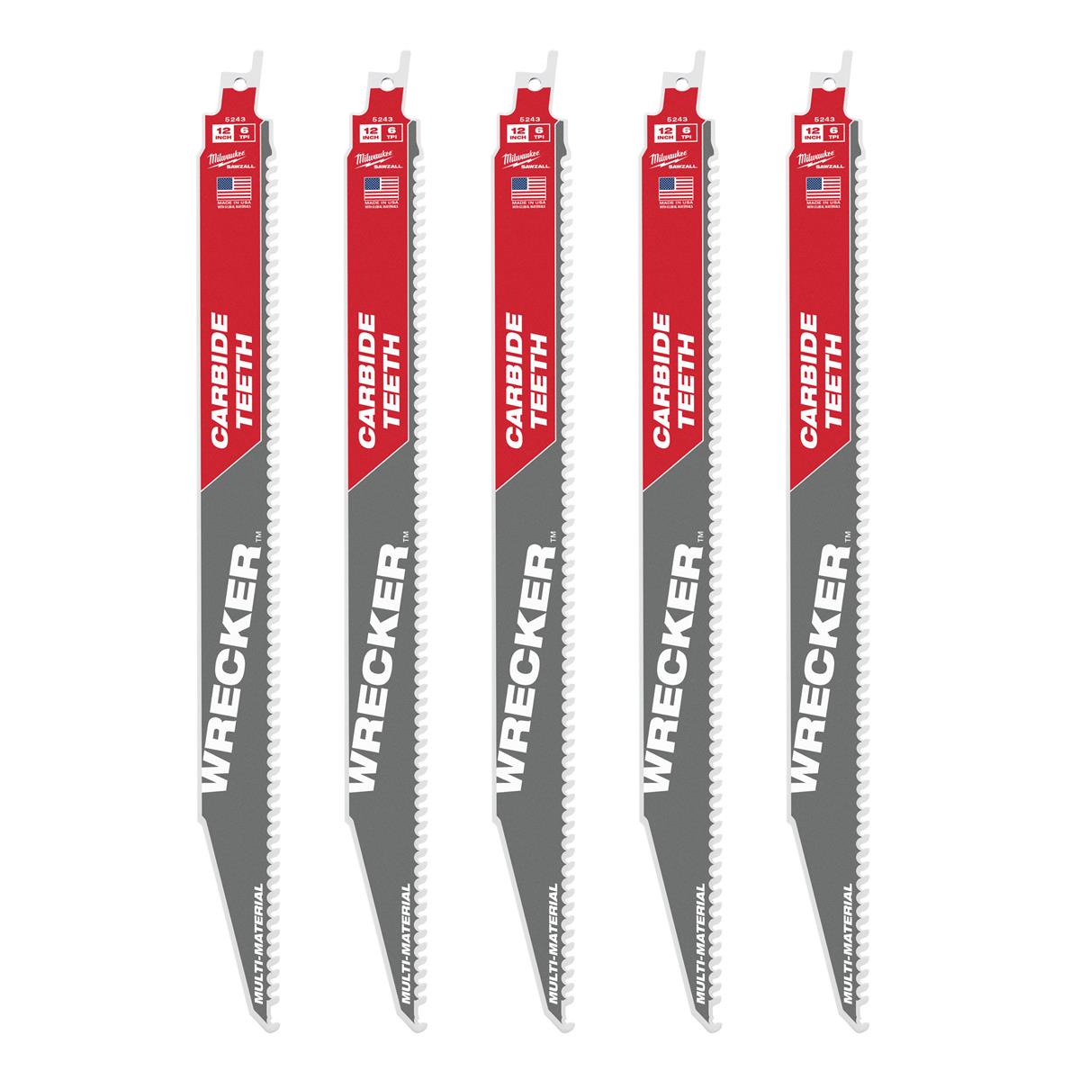 Milwaukee Säbelsägeblatt 300x6 mm WRECKER HM (5) 48475543