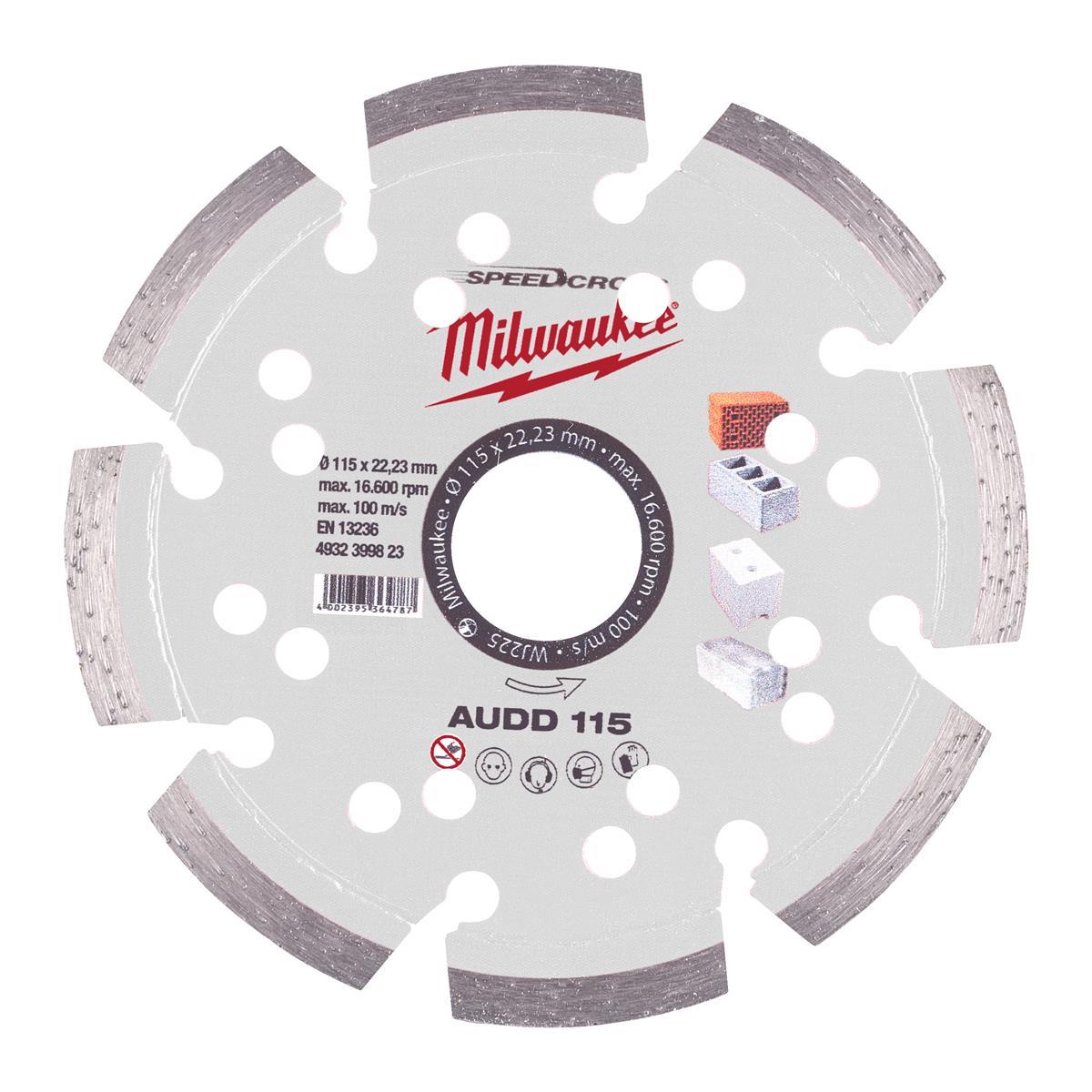 Milwaukee diamond cutting disc SPEEDCROSS AUDD 4932492145