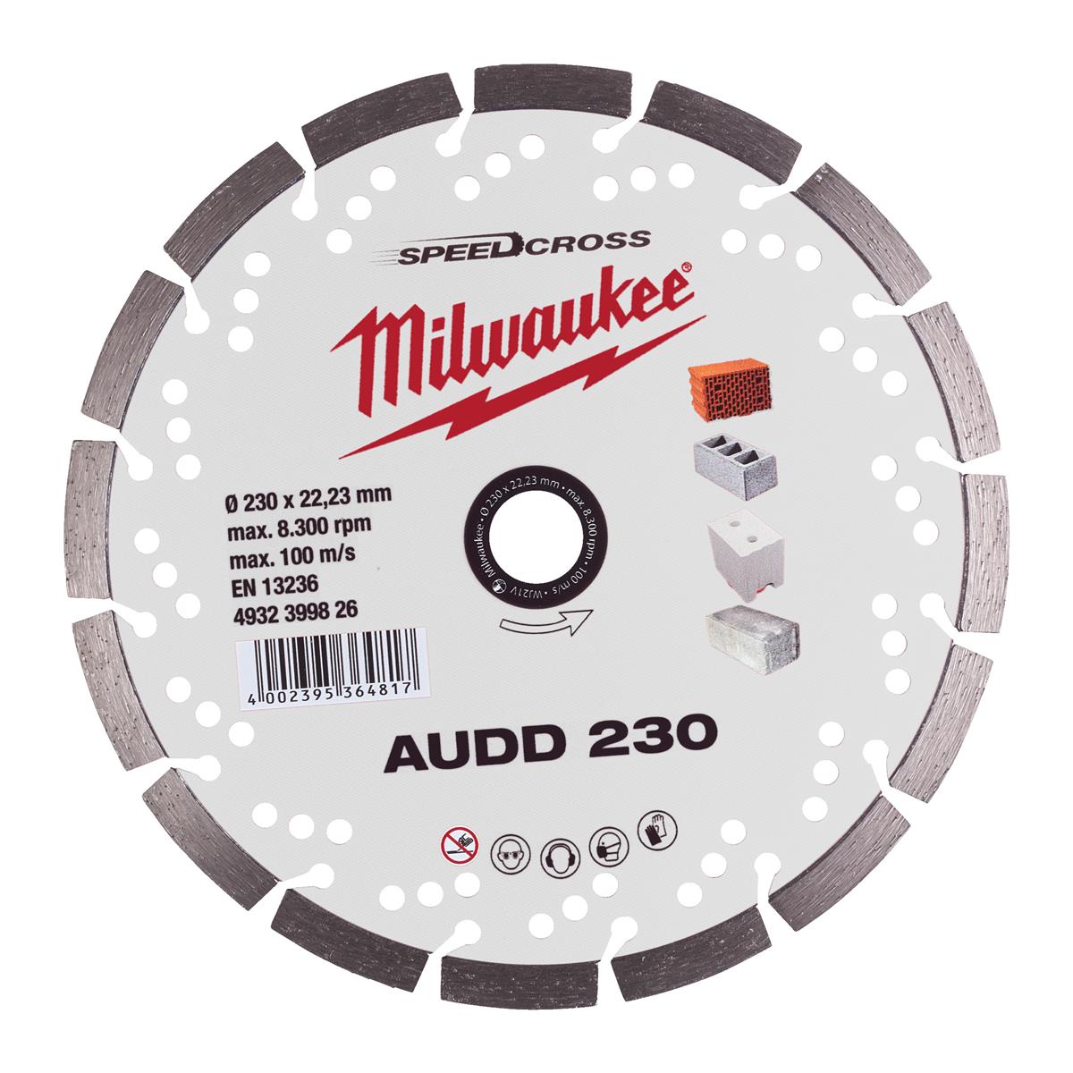 Milwaukee diamond cutting disc SPEEDCROSS AUDD 4932399826