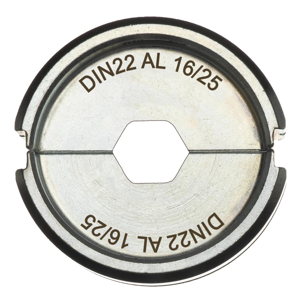 Milwaukee Presseinsatz Querschnitt 16/25 mm² Prägung 12 Hex 4932451771