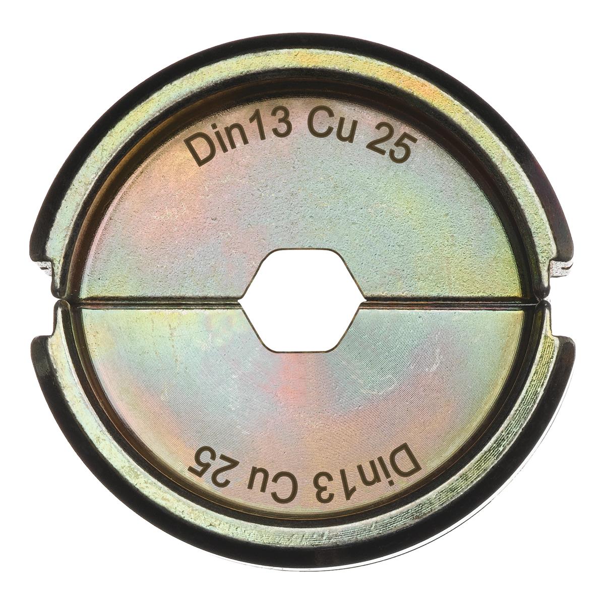Milwaukee Presseinsatz Querschnitt 25 mm² Prägung 10 Hex 4932459466