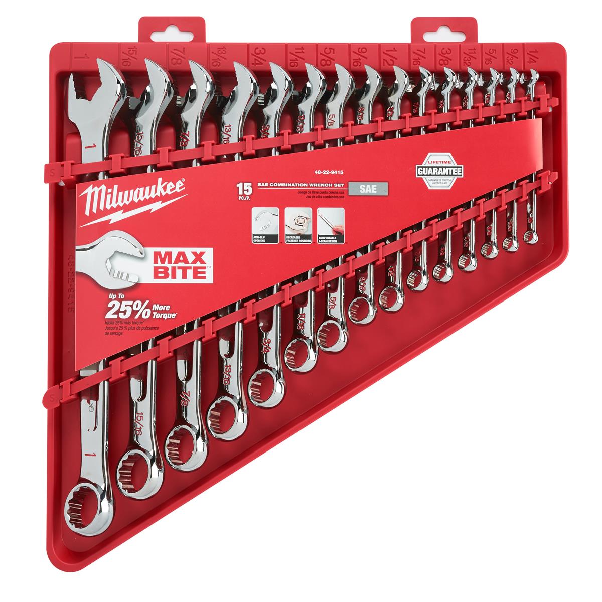 Milwaukee ratchet combination wrench set MAX BITE 4932464996