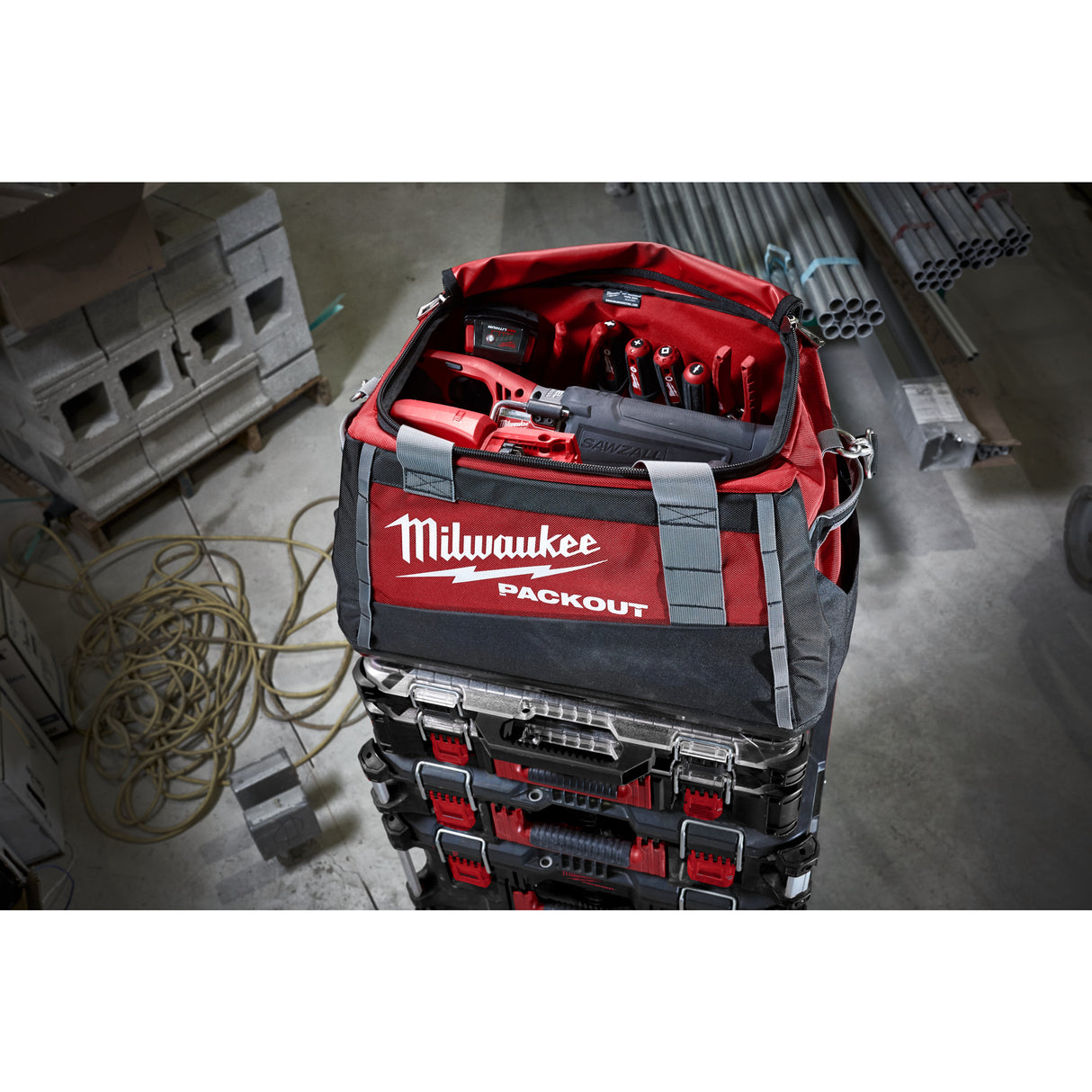 Milwaukee Arbeitstasche PACKOUT 4932471067 roteswerkzeug