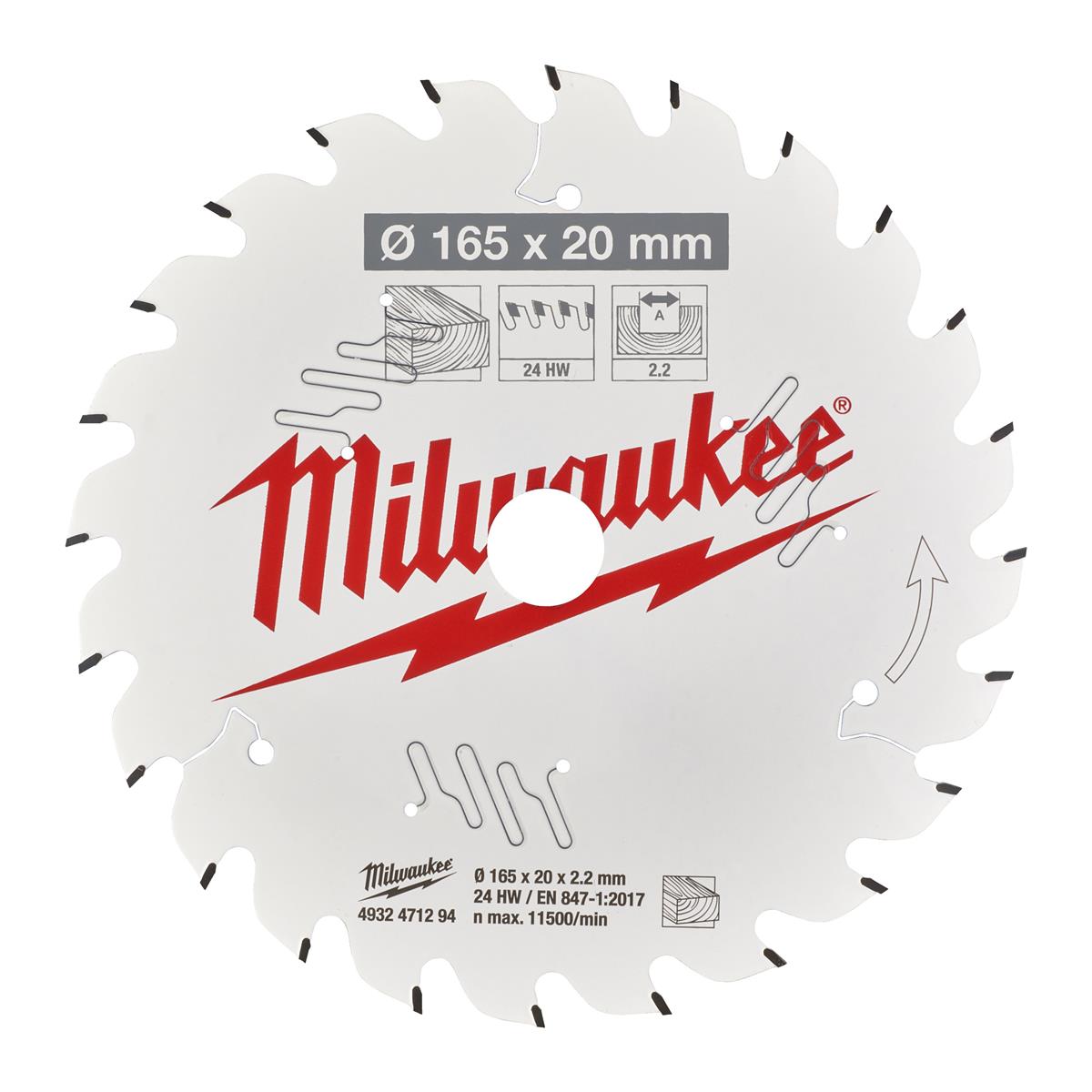 Lame de scie circulaire Milwaukee 4932471294