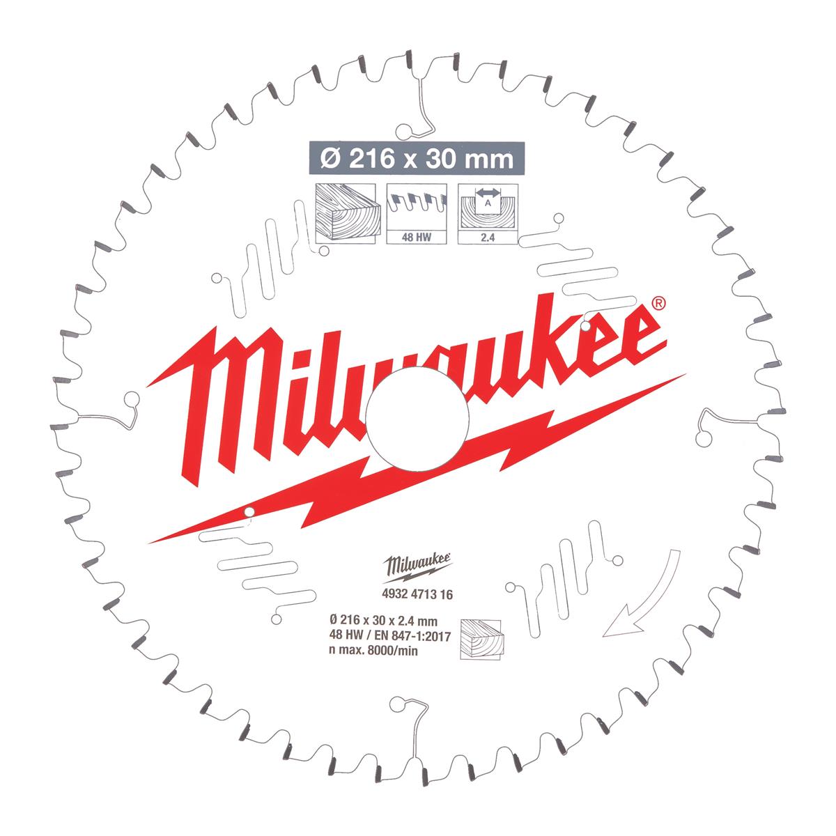 Milwaukee circular saw blade 4932471316