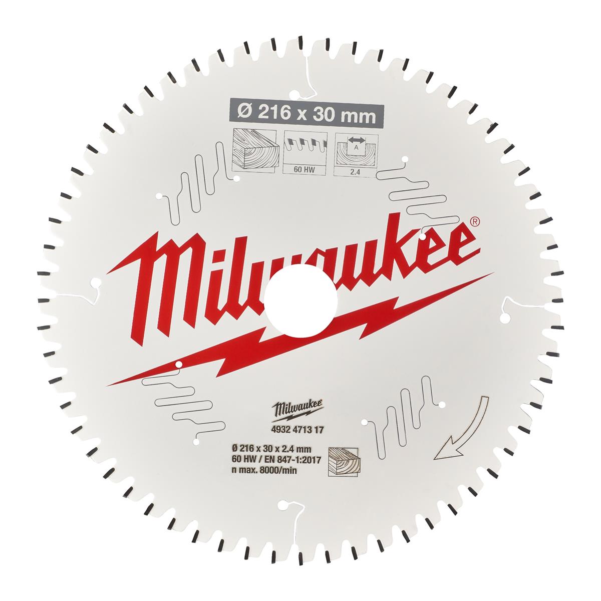 Milwaukee circular saw blade 4932471317