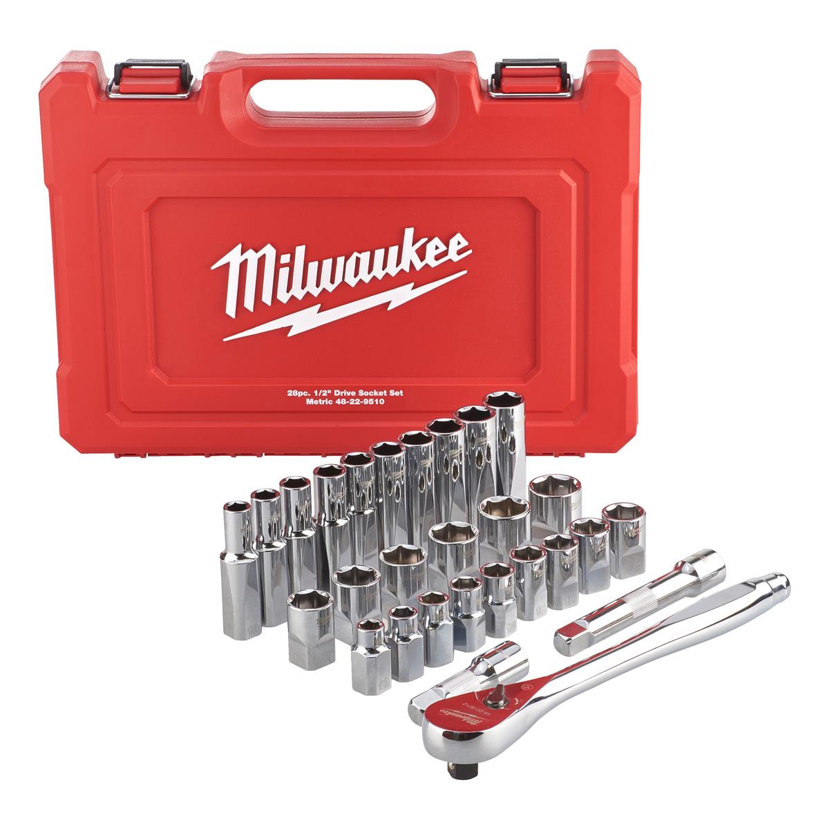 Milwaukee ratchet and socket wrench set 4932471864