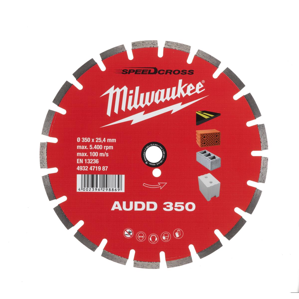 Milwaukee diamond cutting disc SPEEDCROSS AUDD 4932471987