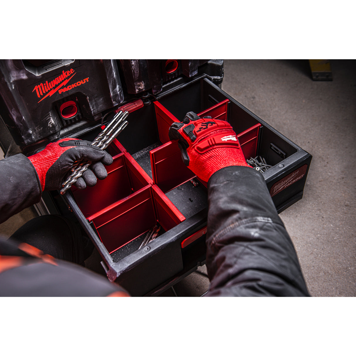 Milwaukee Koffer PACKOUT 4932472129 roteswerkzeug