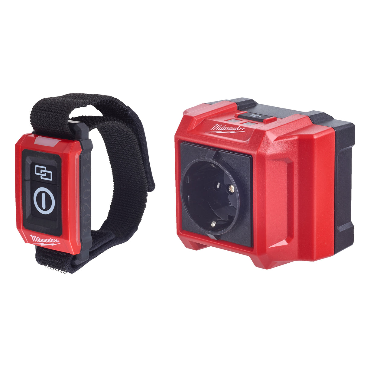 Milwaukee Funksteckdose mit Fernbedienung RCS 4932478965 roteswerkzeug