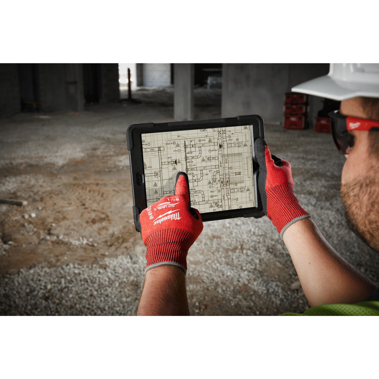 Milwaukee Schnittschutzhandschuhe 4/D Grau 11 / XXL 4932479915 roteswerkzeug