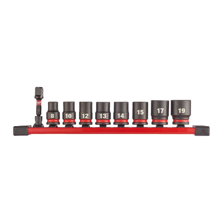 Milwaukee Schlagnuss 3/8" -Set SHOCKWAVE 4932480454 roteswerkzeug