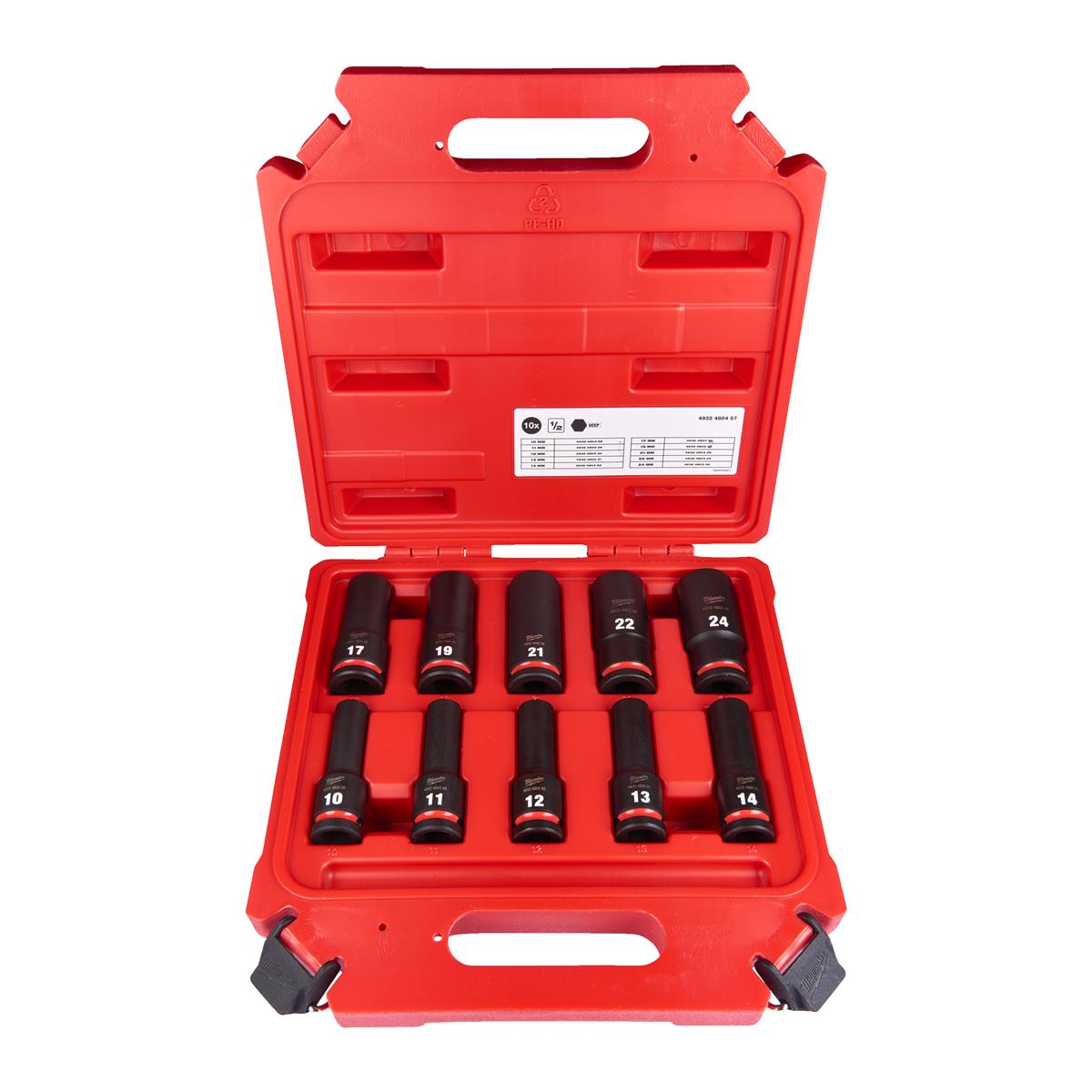 Jeu de douilles à chocs Milwaukee 1/2" SHOCKWAVE 4932480457