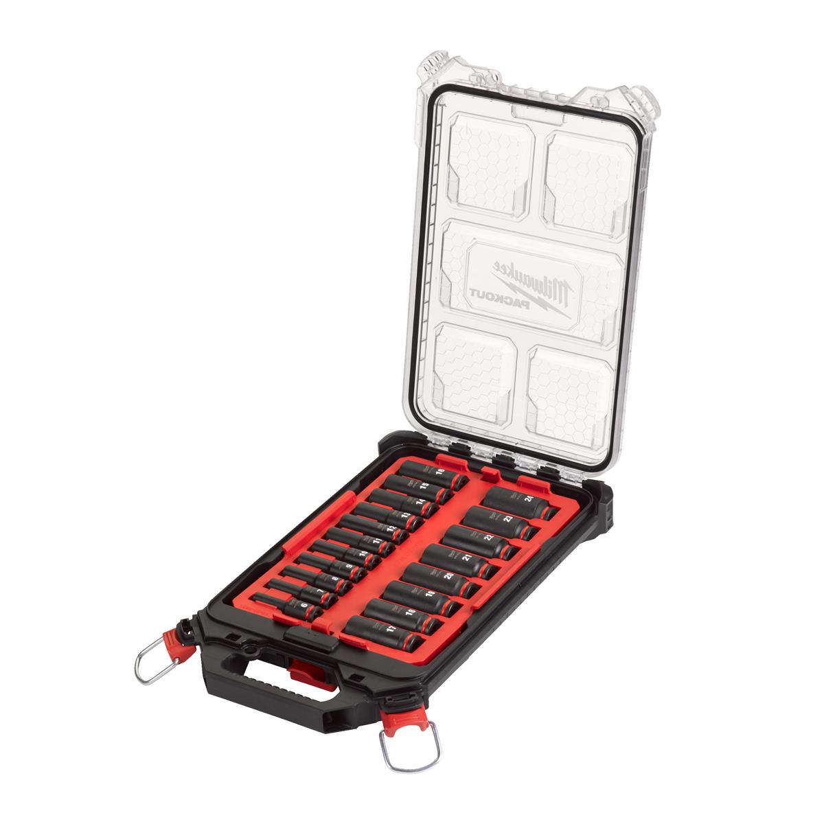 Jeu de douilles à chocs Milwaukee 3/8" PACKOUT 4932480946