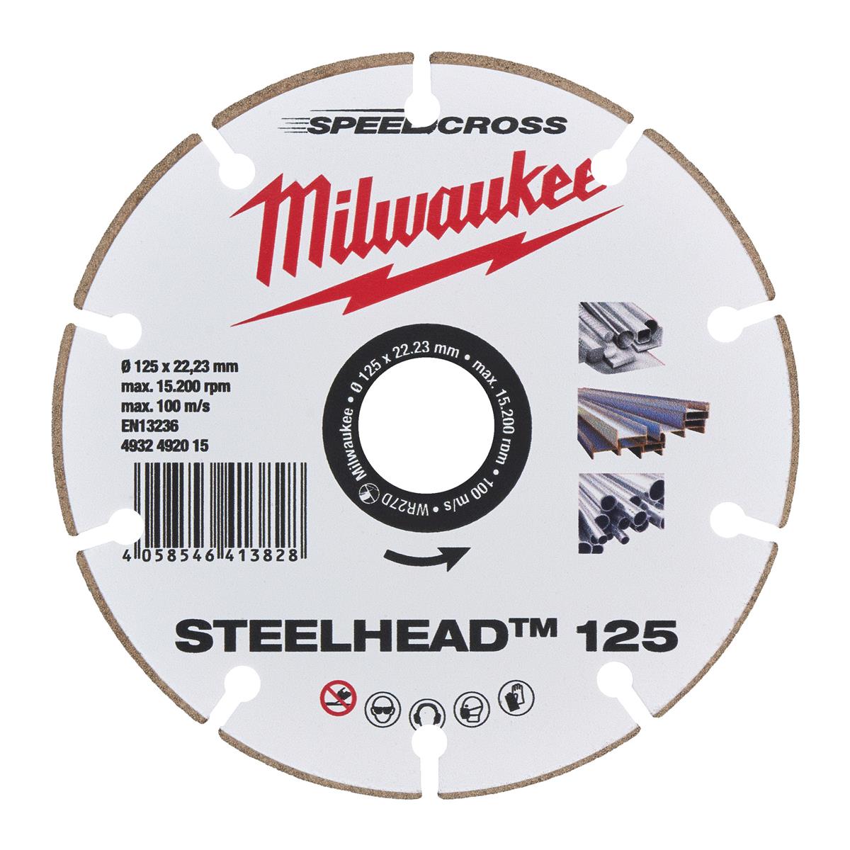 Milwaukee diamond cutting disc DH STEELHEAD 4932492015