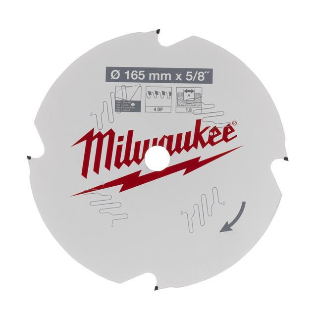Milwaukee pour scies circulaires manuelles lame de scie circulaire 165/15,87 mm 4Z 4932493217