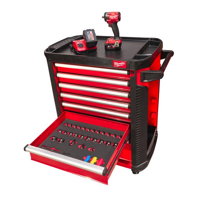 Chariot d'atelier Milwaukee TOOLGUARD équipé 78cm 4932493817