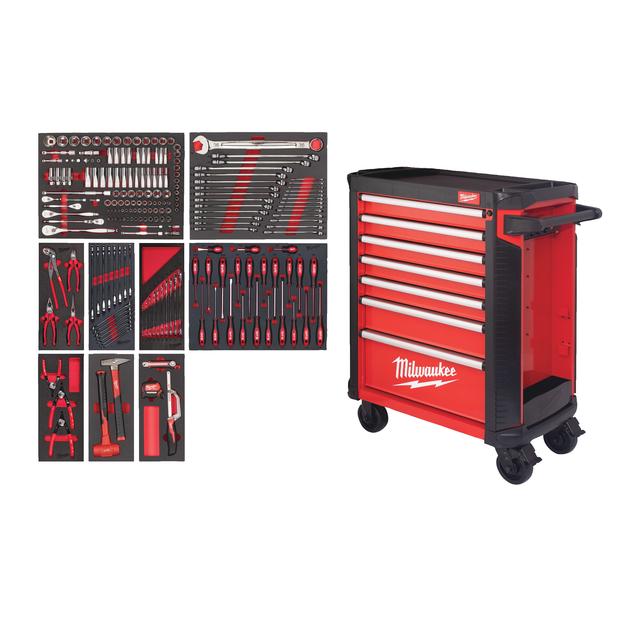 Chariot d'atelier Milwaukee TOOLGUARD équipé 78cm 4932498185