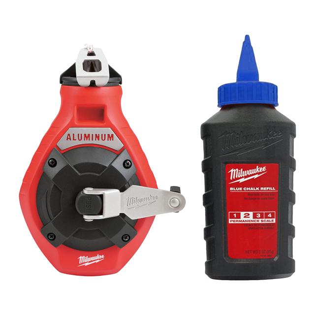 Milwaukee chalk line with chalk powder 4932498390