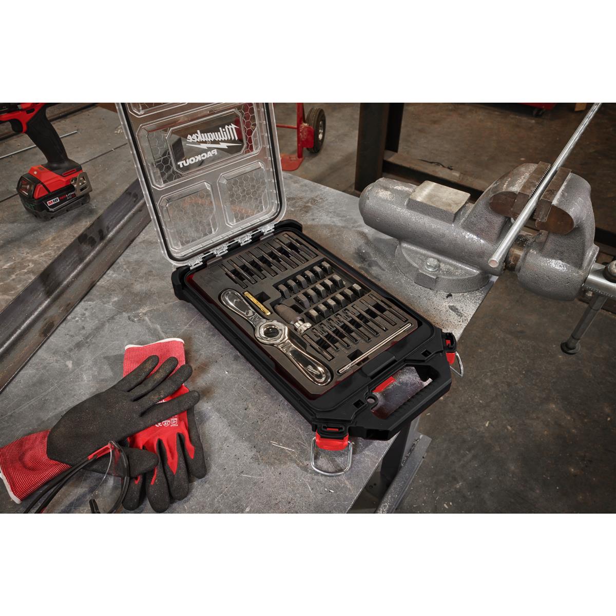 Milwaukee Gewindeschneidsatz Hand-Gewindeschneidsatz 38-tlg. 4932498721