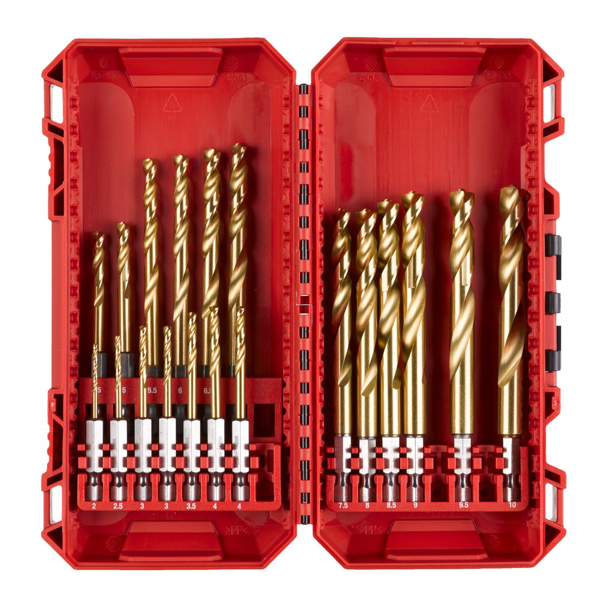 Milwaukee Metallbohrer-Set HSS-G Metallbohrer SWave TiN Set 19-tlg. 4932499763