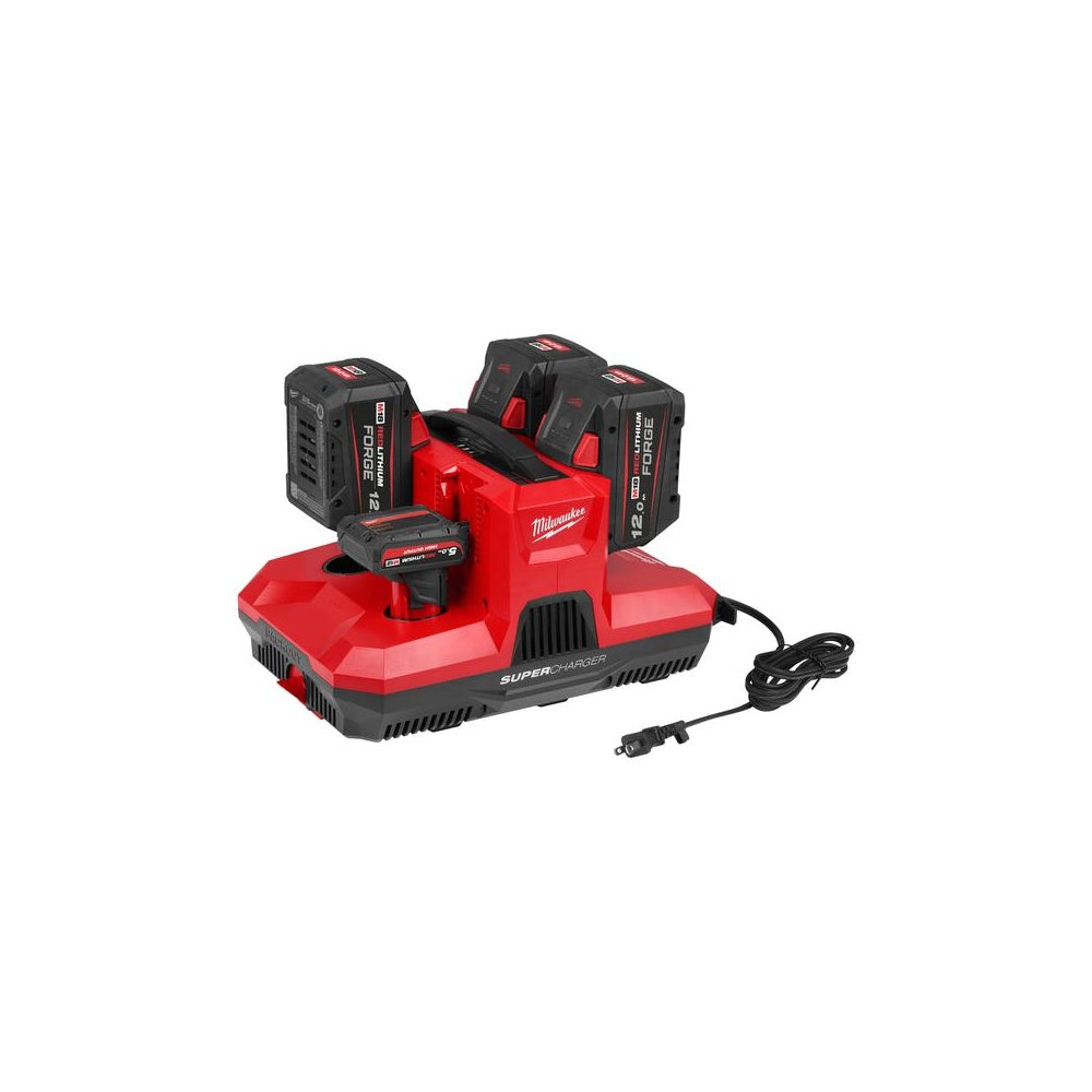 Milwaukee Mehrfach-Schnellladegerät M12-18MBPSC4 12 / 18 V 4932500142