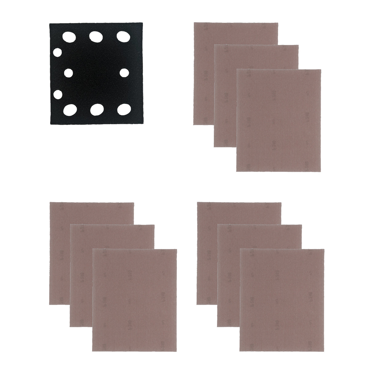 Milwaukee Schleifblätter Schleifnetz Schwings.115x107mm Set 10tlg 4932500197