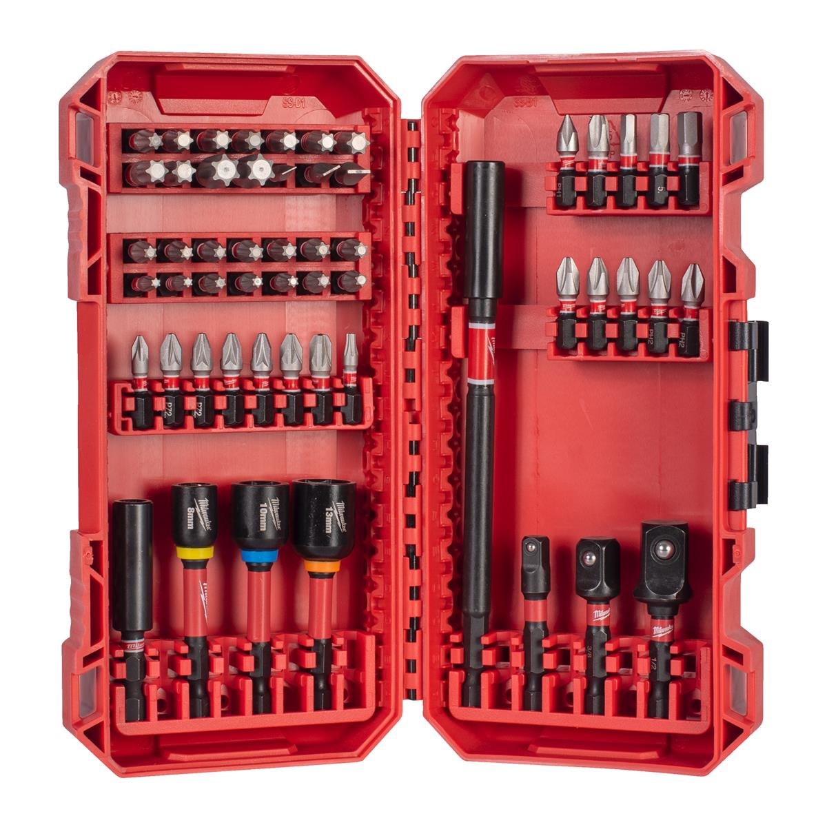 Milwaukee Bit-Set schlagfest Shockwave Set Schrauben (54tlg) 4932500389