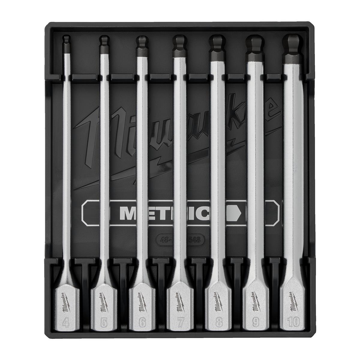 Milwaukee Bit-Steckschlüsseleinsatz-Set 3/8 Zoll 3/8 lang (7) schw 4932500436