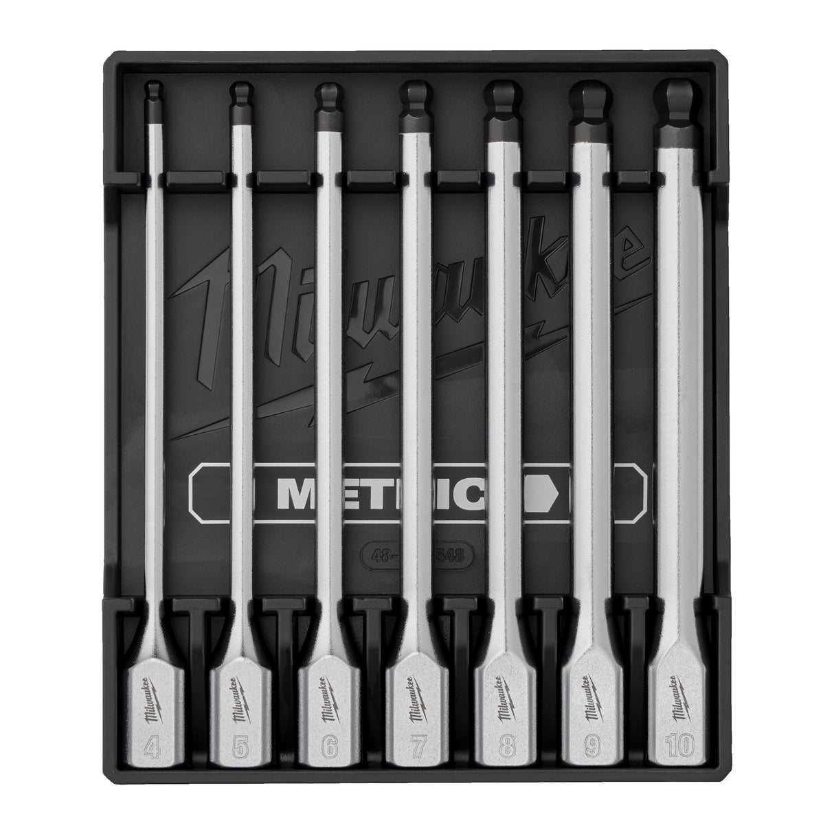 Milwaukee Bit-Steckschlüsseleinsatz-Set 3/8 Zoll 3/8 lang (7) schw 4932500436