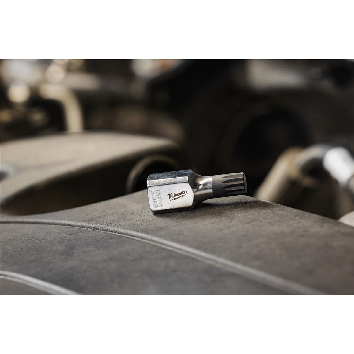 Milwaukee Bit-Steckschlüsseleinsatz 3/8" Innenzwölfkant 12 mm 4932500490
