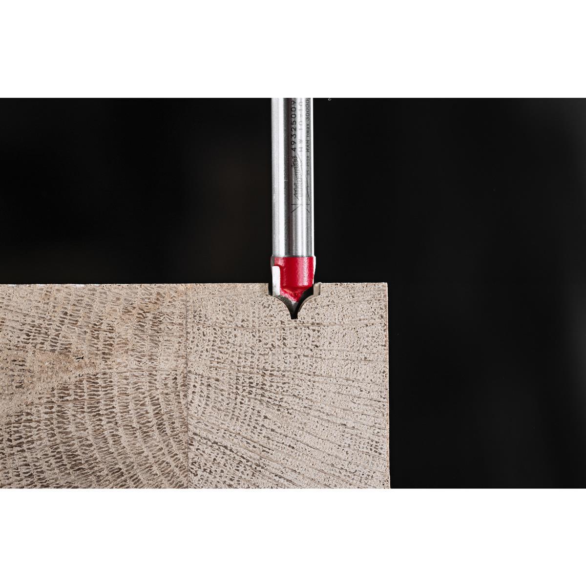 Milwaukee Dekorativ-Profilfräser 1/4 Zoll Deko-Profilfräser 1/4" 10/1,3 x 50 mm 4932500961