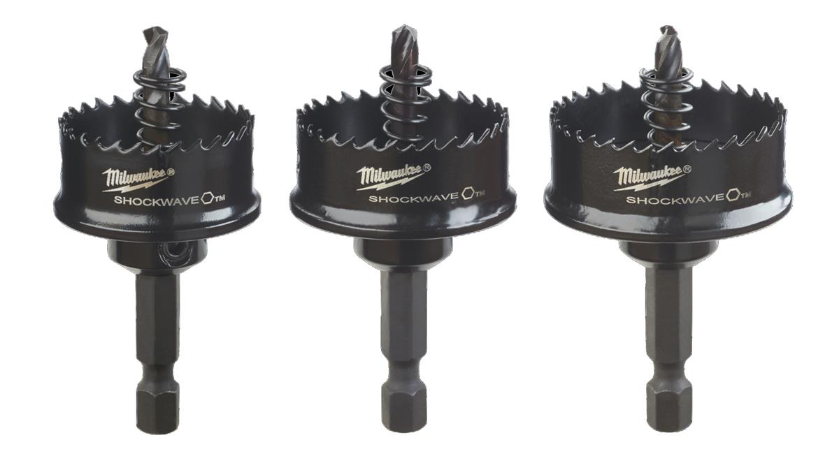 Milwaukee Lochsägen-Set Lochsägenset 1/4" SHOCKWAVE (3-tlg) 4932501139