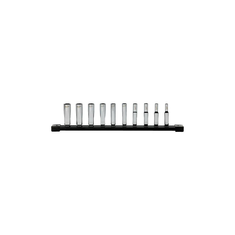 Milwaukee Steckschlüsseleinsatz-Set 1/4 Zoll 10-tlg. metrisch lang 4932501801