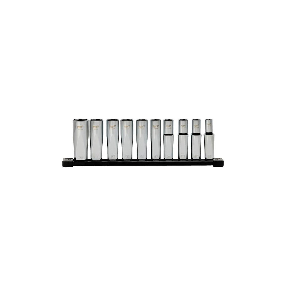 Milwaukee Steckschlüsseleinsatz-Set 1/2 Zoll metrisch lang 4932501805