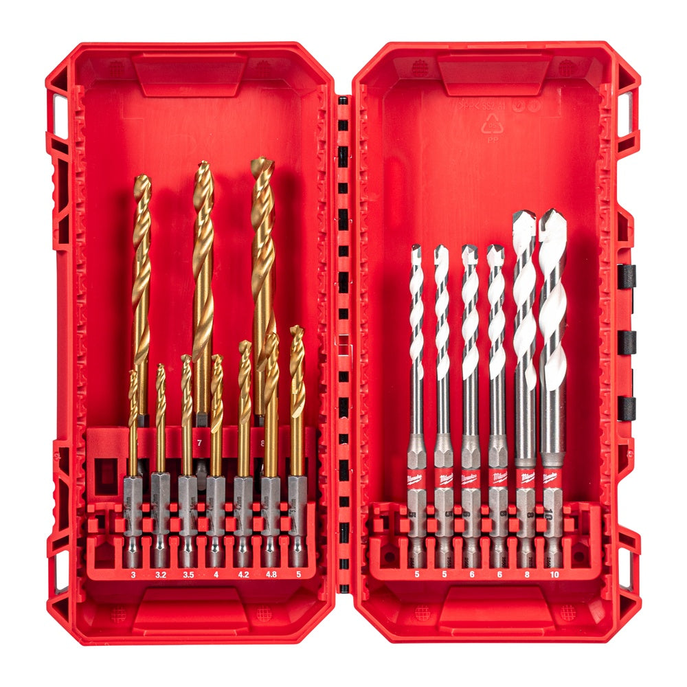 Milwaukee Bohrerset SHOCKWAVE 16-tlg. 4932502435