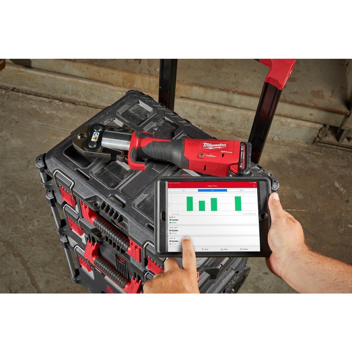 Outil de pressage sans fil Milwaukee M18ONEBLHPT-302C Geberit Mapress Set 4933480904