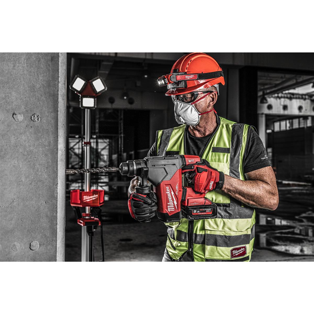 Milwaukee cordless combination hammer M18ONEFHP-0X 4933478884