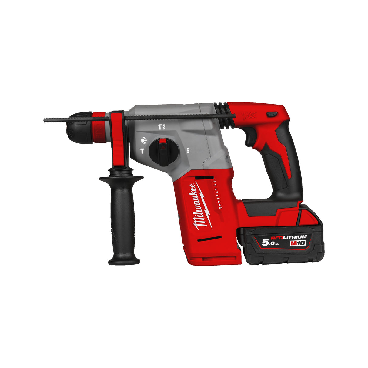 Milwaukee Akku-Kombihammer M18BLHX-502X 4933478892 roteswerkzeug
