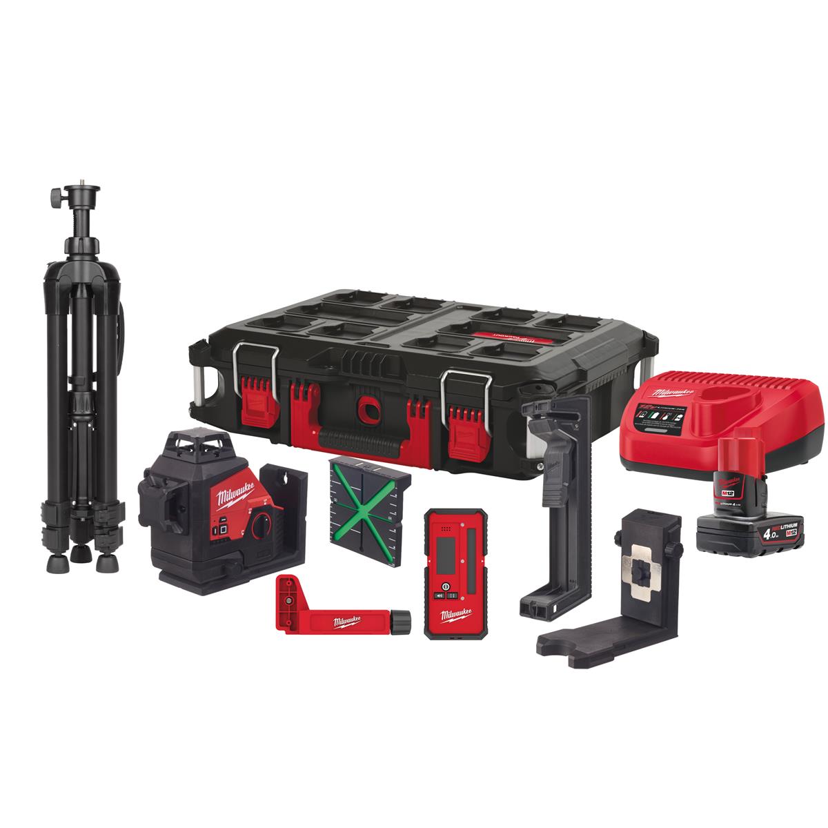 Milwaukee cross line laser M123PLKIT-401P 4933478960