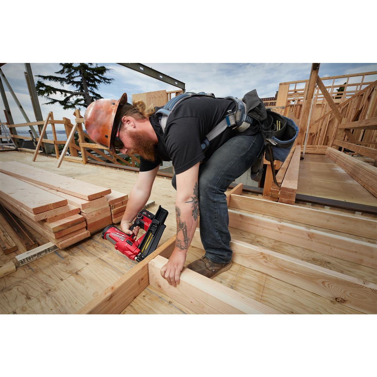 Milwaukee cordless nailer M18FFN21-0C 4933478993
