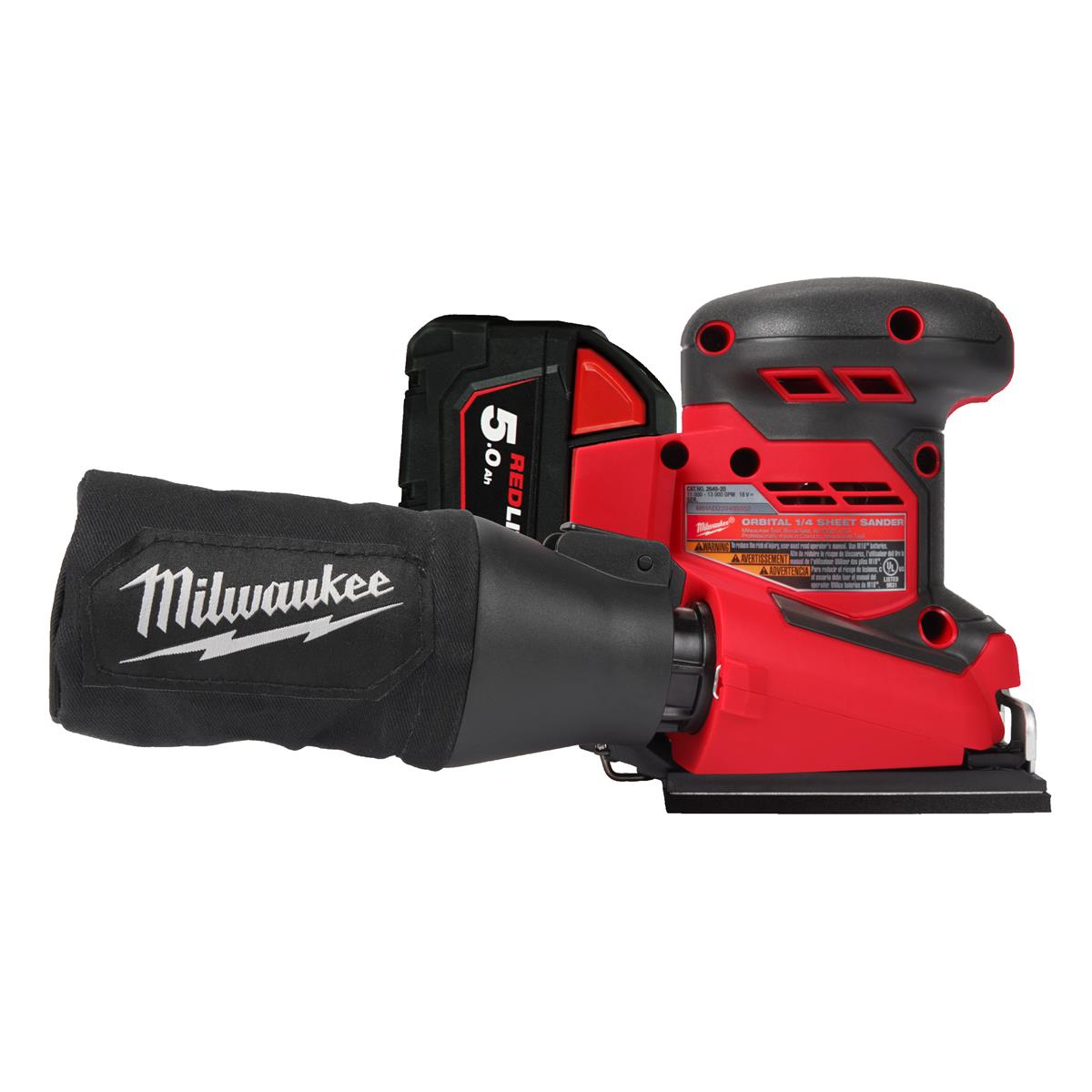Milwaukee Cordless Orbital Sander M18BQSS-502B 4933479967