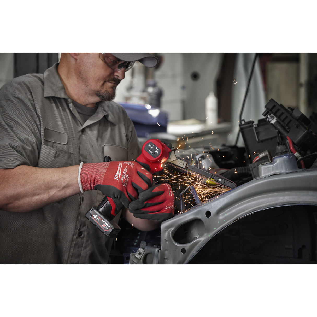 Milwaukee Akku-Bandfeile M12FBFL13-0 4933480960 roteswerkzeug