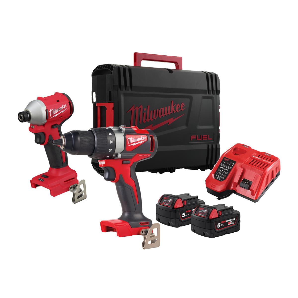 Milwaukee Cordless Machine Set M18BLPP2B3-502X 4933492846