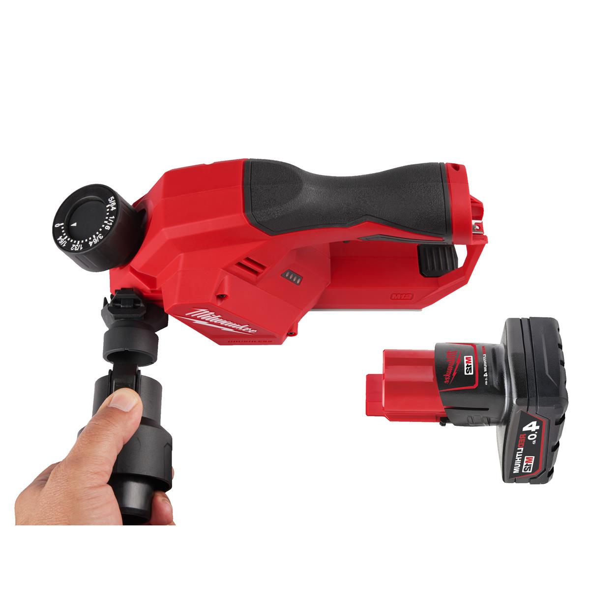 Milwaukee cordless planer M12BLP-402X 4933492851
