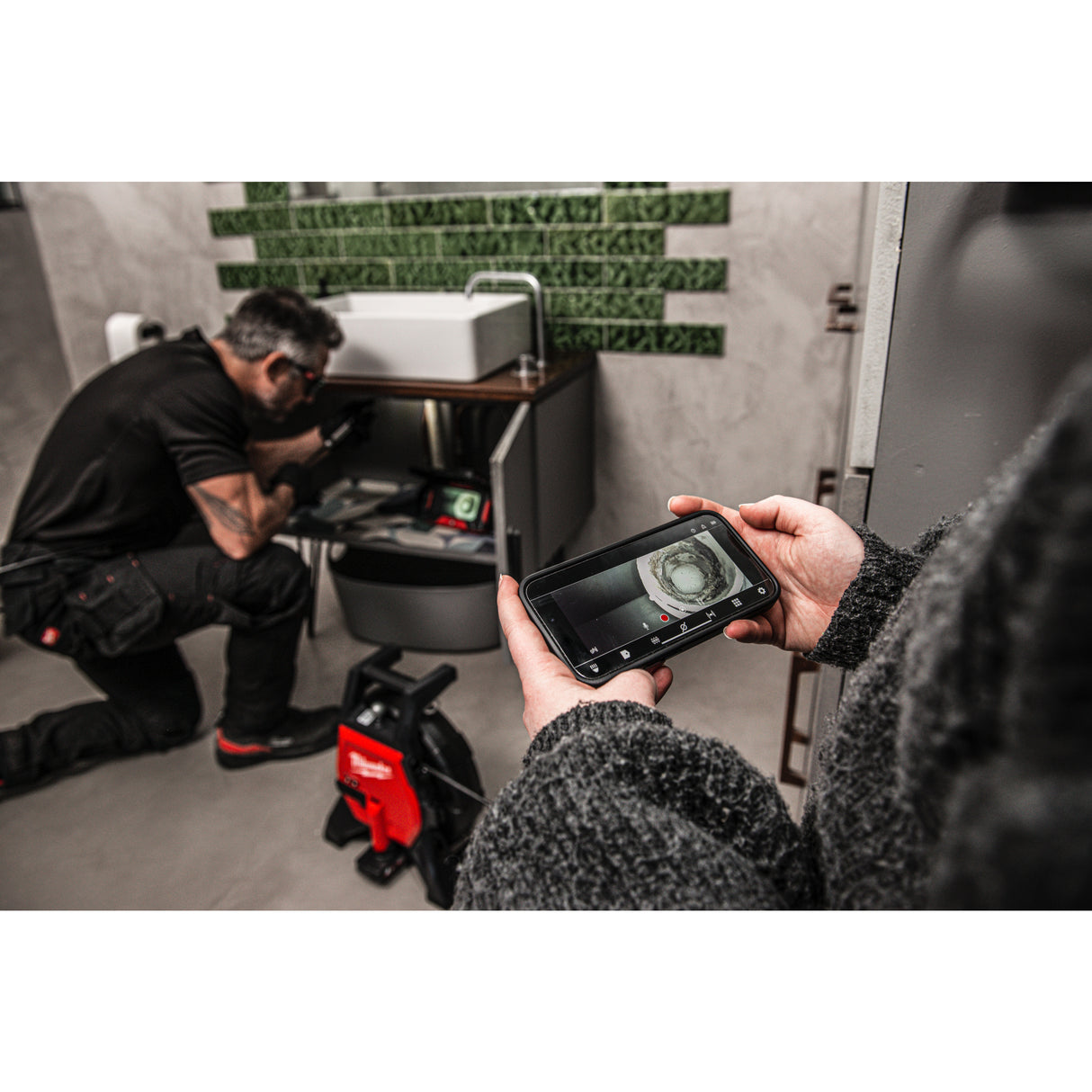 Milwaukee Akku-Kanalinspektionskamera M12SICO20-0 Kanalinspektionskamera 20m 4933498231