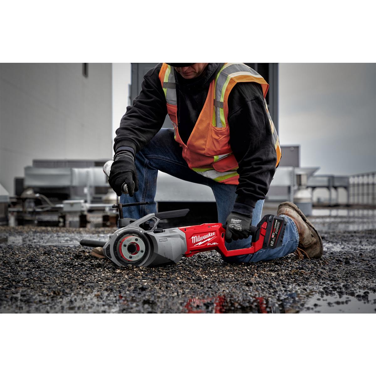 Milwaukee Akku-Gewindeschneidkluppe M18FPT2-121C Akku-Gewindeschneider IN2 4933499200